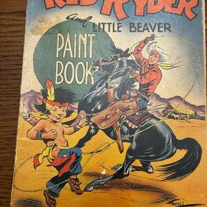 Adventure Paint Book with Red and Black Illustrations